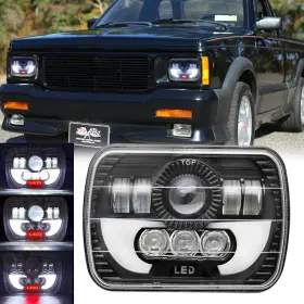 Co-t002n-b Colight Fit 1982-1993 Chevy S10 Blazer Gmc S15 5x7 Inch 7x6 Led Headlight Drl Hi/lo Dot