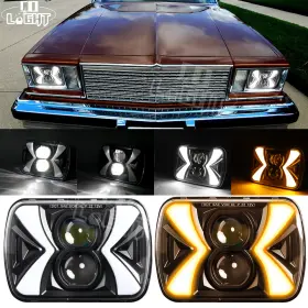 Fd-f150-976 Colight For Chevy Malibu 78-1981 And Corvette Dot Pair 5x7 Inch 7x6 Led Headlights With Drl