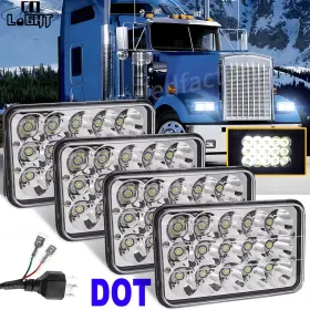 T001zq005 Colight 4x6ftft Led Headlights For Kenworth T800 T400 T600 W900b W900l Classic 120/132 Hk T001zq005 Colight 4x6ftft Led Headlights For Kenworth T800 T400 T600 W900b W900l Classic 120/132 Hk