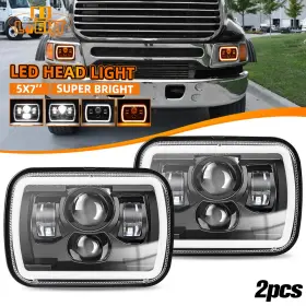 T004-yy-zq-2pc Colight 2pc For Sterling Commercial Truck Lt9500 7x6 Inch 5x7ftft Led Headlights Sealed Z-beam T004-yy-zq-2pc Colight 2pc For Sterling Commercial Truck Lt9500 7x6 Inch 5x7ftft Led Headlights Sealed Z-beam