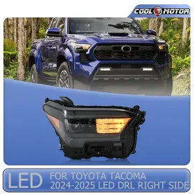 Cool-motor 2024-2025 Sr/sr5/trd/limited Right Side Headlamp For Toyota Tacoma Projector Headlight Led Tube Drl Cool-motor 2024-2025 Sr/sr5/trd/limited Right Side Headlamp For Toyota Tacoma Projector Headlight Led Tube Drl