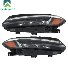 Cg673920ld Coolgood18 Headlights Fit For 22 23 Honda Civic Sport/touring Led Black Housing Right Left