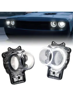 Kuku-cz-0017 Cpowace For Dodge Challenger Headlight Assembly 2015-2020 Led Headlamps White Lights 2pc Kuku-cz-0017 Cpowace For Dodge Challenger Headlight Assembly 2015-2020 Led Headlamps White Lights 2pc