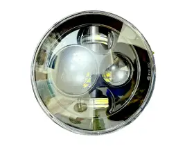0048a Cree Ly-7&quot -0048a 7 Inch Round Led Headlight 45w High Low Beam For Jeep Wrangler Harleys Black