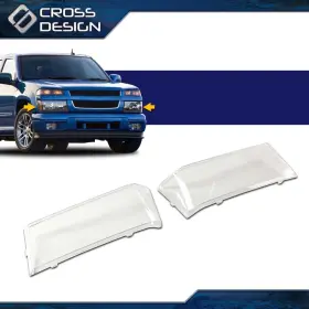 Big20260130-11 Crossdesign Fit For 04-12 Gmc Canyon Chevy Colorado Headlights Lamps Lens Cover Pickup Clear