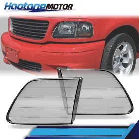 Big20260210-115 Crossdesign Fit For 1997-2004 Fold F150 F-150 1pair Headlight Lens Cover Left And Right Smoke