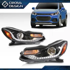 Big20260308-13 Crossdesign Fit For 2017-22 Chevy Trax Headlights Projector Lamp With Led Drl Left And Right