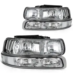 12150184 Csdex Headlight Assembly For 1999-2002 Chevy Silverado 2000-2006 Suburban/tahoe