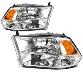 Cv165893icon Cv-icon For 2009-2010 Dodge Ram 1500 Headlights Assembly Pair Replacement Headlamps