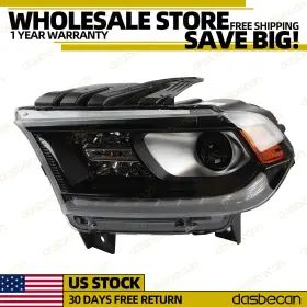 68261183ai Dasbecan 68261183ab Left Driver Front Led Headlight Assembly For Dodge Durango 2016-2020