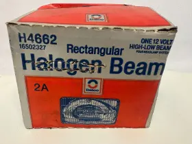 16502327 Delco Vintage Original Rectangular Halogen Beam Headlamp H4662 2a 12 V 16502327 Delco Vintage Original Rectangular Halogen Beam Headlamp H4662 2a 12 V