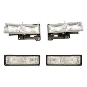 Lht08785 Diy Solutions For Chevy Tahoe 00 Driver And Passenger Side Replacement Headlights
