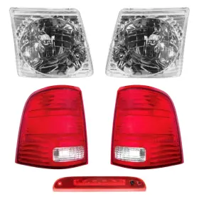 Bndl-279510 Dorman 5-piece Kit Driver And Passenger Side Headlights