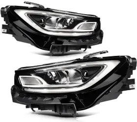 Du844992rall Durall For Chrysler Pacifica 2021-2023 With Led Drl Black Housing Headlights Assembly Pair Du844992rall Durall For Chrysler Pacifica 2021-2023 With Led Drl Black Housing Headlights Assembly Pair