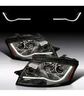 8n0941003bg Dynamik 1999 2006 Audi Tt Clear Led Strip Projector Headlights Lamps Left Right