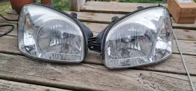 Crc-hloh053chcl1ob Eagle Eyes Open Box Chrome Clear Corner Projector Headlight Lh Rh For 03-06 Santa Fe