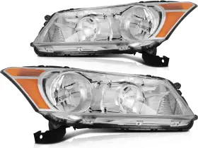 162187 Eccpp Headlight Pair For Honda Accord Sedan 4dr 08-12 Chrome Housing 162187 Eccpp Headlight Pair For Honda Accord Sedan 4dr 08-12 Chrome Housing
