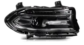 Dgcr0007 Eccpp Xenon Hid Headlight Assembly Right Black Passenger Dodge Charger