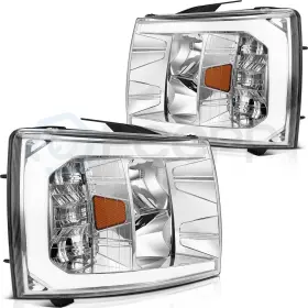E12697901cp Eccpp Fits Chevy Silverado 1500 2500 3500 2007-2014 Front Headlights Assembly Pair E12697901cp Eccpp Fits Chevy Silverado 1500 2500 3500 2007-2014 Front Headlights Assembly Pair