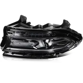 Hk12829901cp Eccpp Headlight Assembly Left Side For 2015 2016 2017-2022 Dodge Charger Black Housing