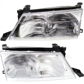 10818660 Evan-fischer Headlight Set For 95 96 97 Toyota Avalon Left And Right With Bulb 2pc