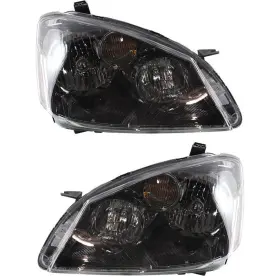 10959336 Evan-fischer Headlight Set For 2005-2006 Nissan Altima Left And Right Hid 2pc