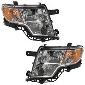 12092005 Evan-fischer Headlight Set For 2007 2008 2009 2010 Ford Edge Left And Right With Bulb 2pc