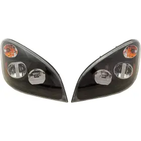 16328084 Evan-fischer Headlight For 2008-2017 Freightliner Cascadia Left And Right Set Of 2 Black