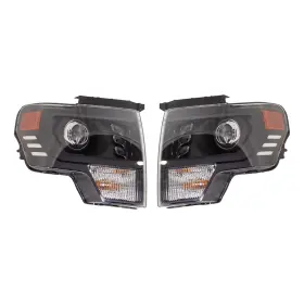 16938322 Evan-fischer Headlight Set For 2009-2014 Ford F-150 Driver And Passenger Side Led