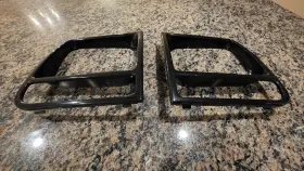 17777704 Evan-fischer Head Light Headlight Doors Headlamp Bezels Set Of 2 Driver And Passenger Black