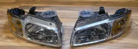 Ch2503109 Ferberg Fit 1996-2000 Dodge Voyager Caravan Chrysler Town Country Headlights Lamps 96-00