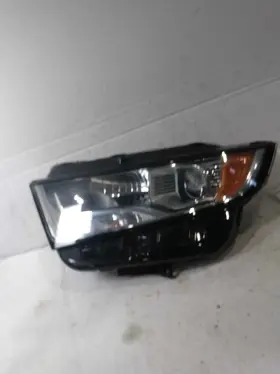 114-12669ar Ford Passenger Headlight Halogen Sel Chrome And Black Bezel Fits 15-18 Edge 501420