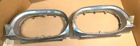 C18b-13a043 Ford 1961 1962 And Other Thunderbird Front Headlight Chrome Bezel L R Hand Used