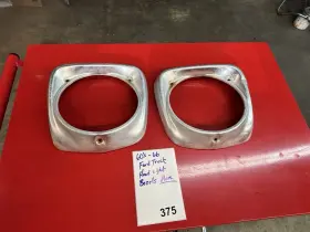 C1tf-13064 Ford 1961 - 66 Pickup Bezels Headlight Lamp Doors Aluminum Original #375 C1tf-13064 Ford 1961 - 66 Pickup Bezels Headlight Lamp Doors Aluminum Original #375