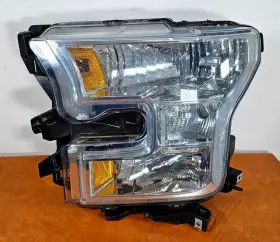 Fl34-13006-at Ford 2015 2016 2017 F-150 F150 Left Driver Side Halogen Headlight Oem Used#a