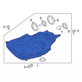 Gn1z-13008-cx Ford Genuine Headlamp Assembly