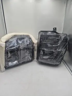 Ford Hl-fsd08-sm Dna Motoring Smoked Lens Headlight Assemblies Set For 2008-2010 Super Duty