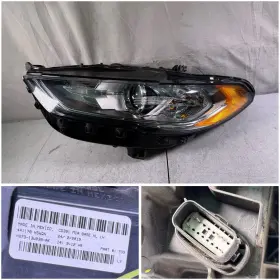 Hs73-13w030-ak Ford Chipped 2017-2020 Fusion Left Side Halogen Headlight Oem