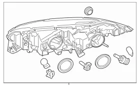 Kt1z-13008-a Ford Genuine Headlamp Assembly Kt1z-13008-a Ford Genuine Headlamp Assembly
