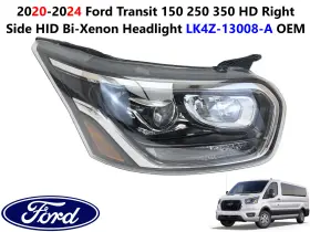 Lk4z-13008-a Ford 2020-2024 Transit 150 250 350 Right Side Hid Bixenon Headlight