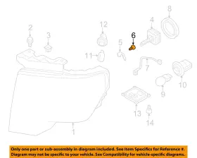 W715680s437 Ford Oem 11-17 Escape Front Lamps Headlamp Components-hid Bulb Screw
