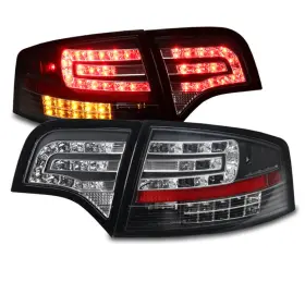 Au2800103 Gadgetgeekgo For 05 06 07 08 Audi A4 S4 Rs4 B7 Sedan Led Tail Brake Lights Rear Lamps Black