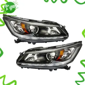 1290408 Gardenice Halogen With Led Drl Left&right Side Headlights For Honda Accord Sedan 2013 14 2015 1290408 Gardenice Halogen With Led Drl Left&right Side Headlights For Honda Accord Sedan 2013 14 2015