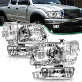 8111004110 Gearproauto-1 8115004110/8111004110 6pcs Headlights Corner Signal Light Bumper Assembly For 2001-2004 Toyota Tacoma