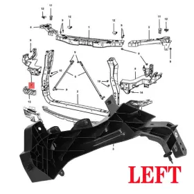 0216 Geartronics 749965979012 For Jeep Grand Cherokee 2014-2021 Headlight Bracket Driver Left Lh Side