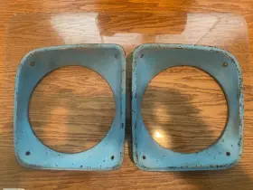 1115g Gm Steel 1967-68 Chevy Pu Pickup Headlight Bezels Pair Right And Left Side 2 Pcs