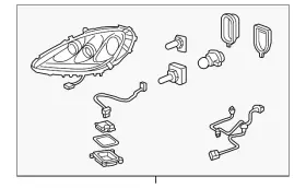 19371011 Gm Genuine F Headlamp Kit