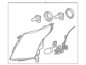 23315408 Gm Genuine Driver Side Headlamp Assembly 23315408 Gm Genuine Driver Side Headlamp Assembly