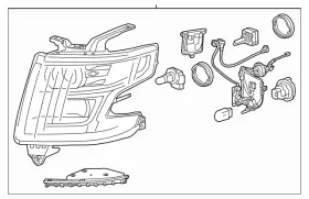84294339 Gm Genuine Headlamp