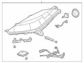 84750166 Gm Genuine Passenger Side Headlamp